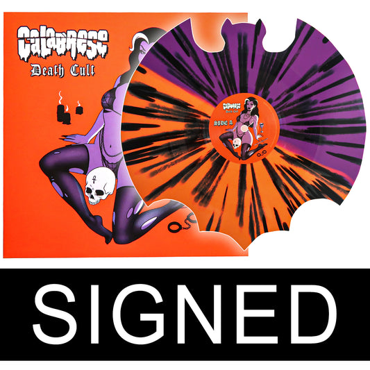 SIGNED - CALABRESE - Death Cult, Vinyl *(purple / orange split w/ black splatter - BAT CUT)